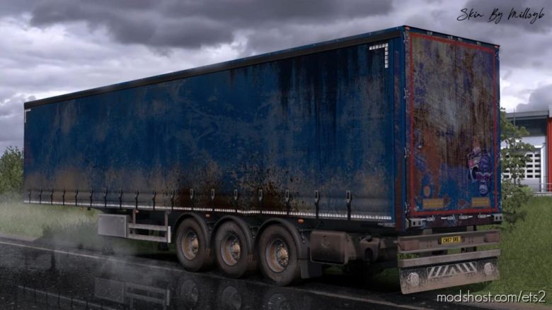 Worn Curtain Trailer Skin Pack for Euro Truck Simulator 2