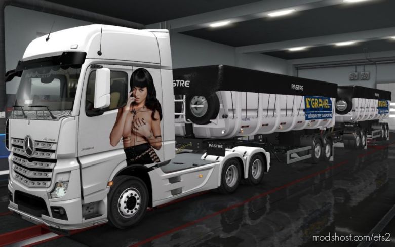 Skin Mercedes Benz Actros MP4 Katy Perry [1.36] for Euro Truck Simulator 2
