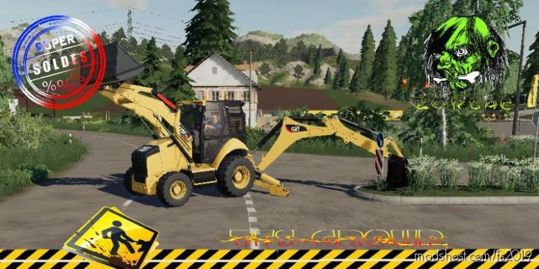 Backhoe Loader CAT420 FIT V1.3 for Farming Simulator 2019