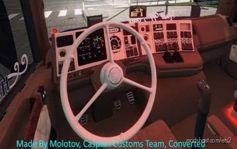 Scania Holland Style 3-Spoke Steering Wheel V2.0 By Molotov [1.36.X] for Euro Truck Simulator 2