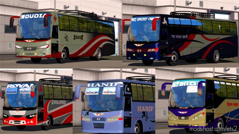 Hino AK1J Mega Mod With 12 Front & 17 Back for Euro Truck Simulator 2