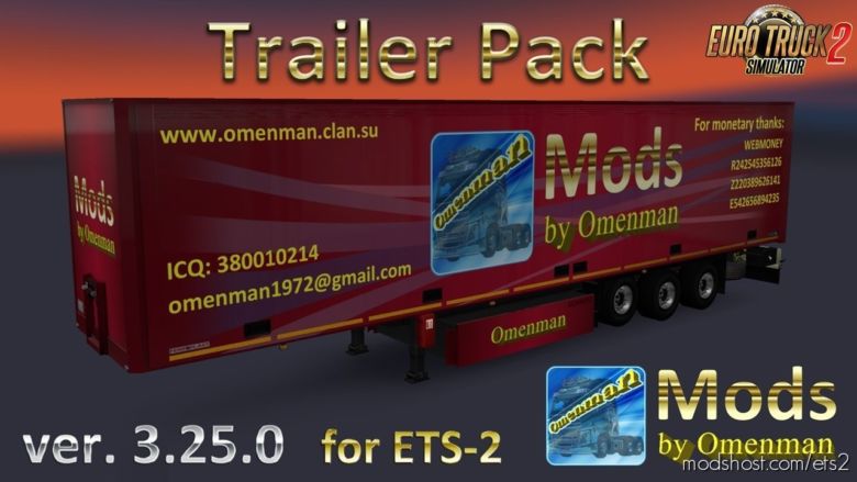 BIG Trailer Pack V3.25.0 By Omenman [1.36.X] for Euro Truck Simulator 2