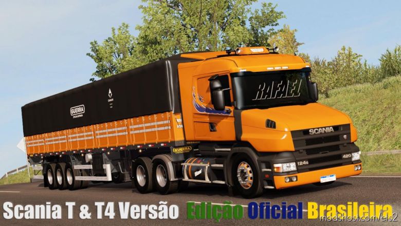 Scania T & T4 Brazil Official Edit [1.36.X] for Euro Truck Simulator 2