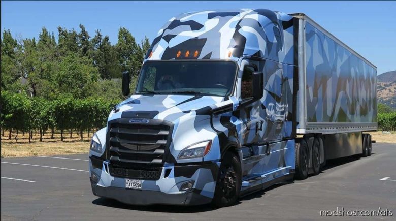 Freightliner Cascadia Combo Camouflage for American Truck Simulator