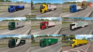 Painted Trucks In Traffic Pack V9.8 (1.36.X) for Euro Truck Simulator 2