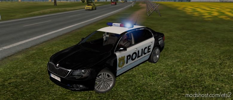 Skoda Superb V3.4 US Police [1.36] for Euro Truck Simulator 2