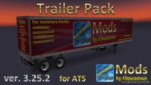 ATS Mod: Trailer Pack By Omenman V3.25.2 1.36.X (Image #2)