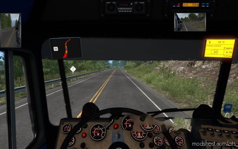 Reduced Mirrors for American Truck Simulator