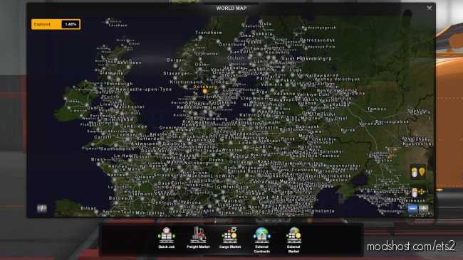 Colour Background For Maps [1.36] for Euro Truck Simulator 2