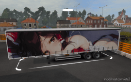 ETS2 Mod: Ecchi Girl Trailer Skin (Image #2)