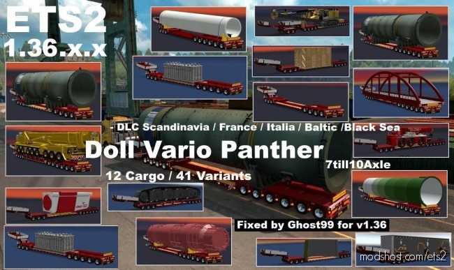 Doll Vario Panther 7-10 Axle V1.36 for Euro Truck Simulator 2