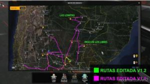 Map Of Argentina V1.23 [1.36.X] for Euro Truck Simulator 2