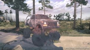 MudRunner Car Mod: 1978 Silver MUD Bronco Bbcustoms (Image #5)