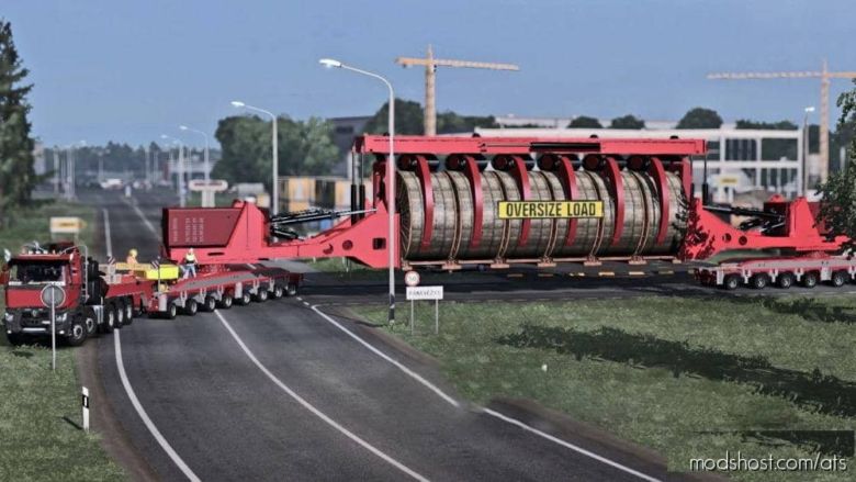 Oversize Convoi Industrial Cable Reel for American Truck Simulator
