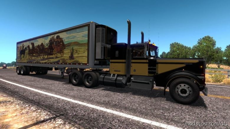 “Smokey And The Bandit” Skin For Bigdaddyt150’S 1974 Kenworth W900A for American Truck Simulator