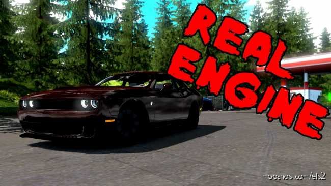 Dodge Challenger [Real Engine] [1.36] for Euro Truck Simulator 2