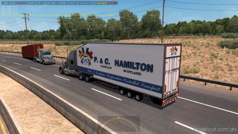 Krone Doubledeck Trailer In Traffic [1.36] & UP for American Truck Simulator