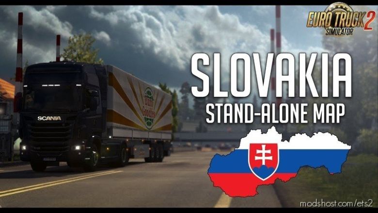 Map Of Slovakia By Kapo944 V6.2.9 [1.36.X] for Euro Truck Simulator 2