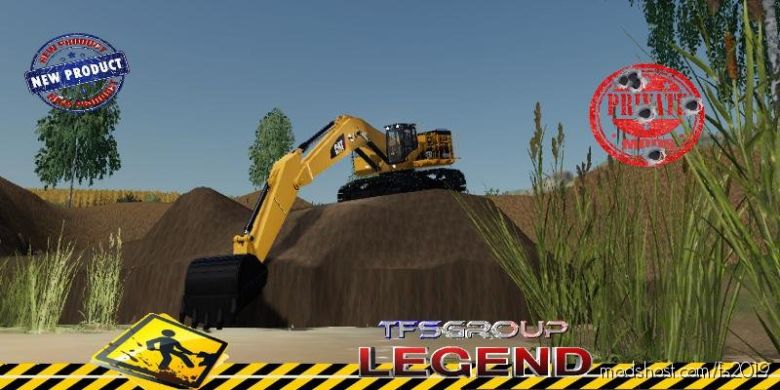Excavator Caterpillar 390F V1.5 for Farming Simulator 2019