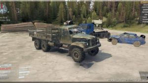 MudRunner Mod: Kraz With Windows Truck (Featured)