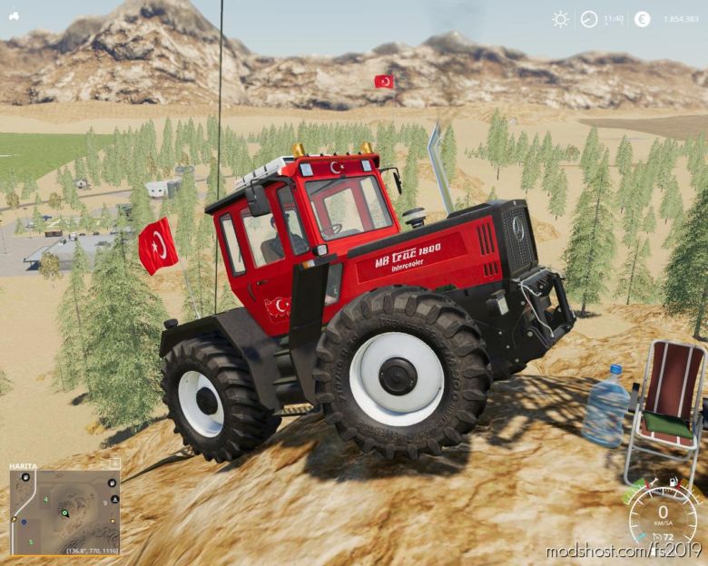 Mercedes Benz Traktor Paketi V2.0 for Farming Simulator 19