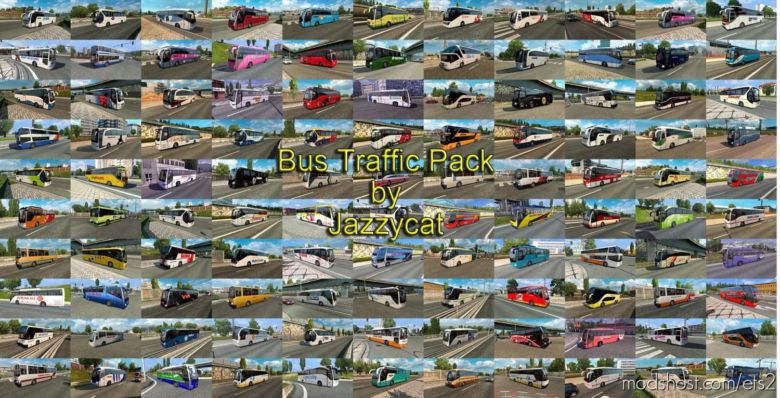Busses In Traffic Pack V9.2 [1.36.X] for Euro Truck Simulator 2