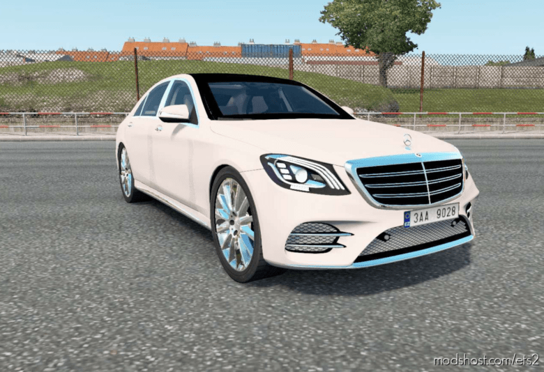 Mercedes-Benz S400D Lang AMG Line (V222) 2017 (1.36) for Euro Truck Simulator 2
