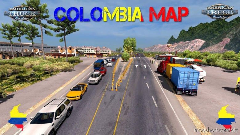 Map Colombia [1.37] V2.1 for American Truck Simulator