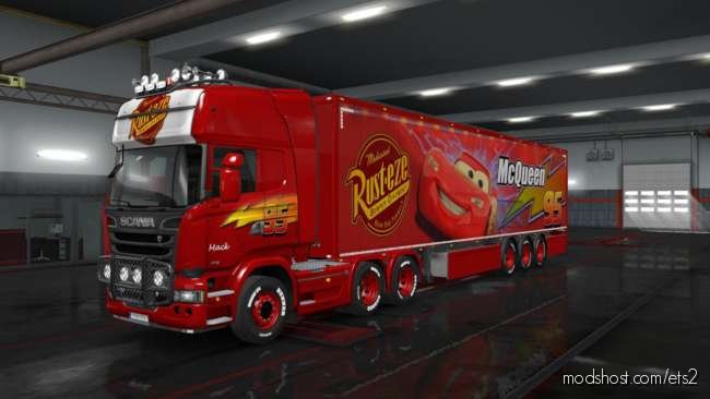 Lightning Mcqueen Skin for Euro Truck Simulator 2