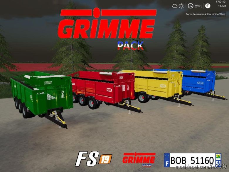 Grimme Pack By BOB51160 V1.1 for Farming Simulator 19