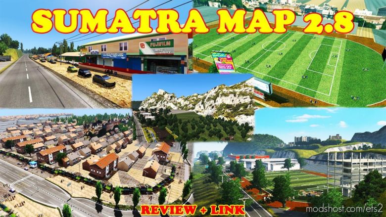 Sumatra Map V2.8 Orginal By Safarul For [1.36] for Euro Truck Simulator 2