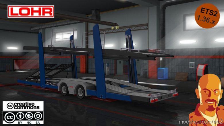 Lohr CAR Transport Trailer DX11 [1.36.X] for Euro Truck Simulator 2