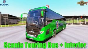 Scania Touring BUS + Interior V1.5 [1.36.X] for Euro Truck Simulator 2
