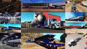 ETS2 Mod: OVERWEIGHT 9 AXLE DOLLY TRAILER WITH STEER AND LIFT AXLE 1.36 200 TON+ (Image #3)