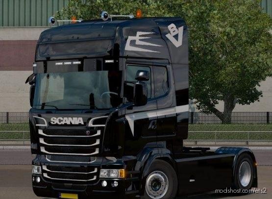 Black Skin For Scania RJL for Euro Truck Simulator 2