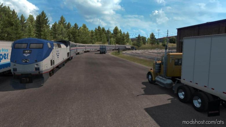 Trains Everywhere (Road Nightmare) [1.37] for American Truck Simulator