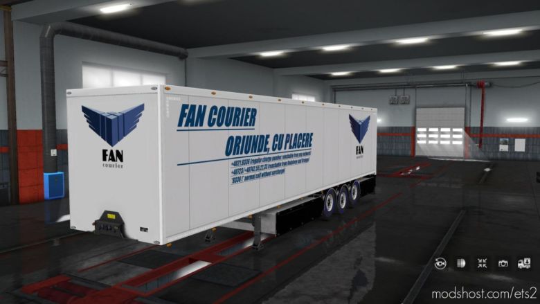 FAN Courier Trailer Skin for Euro Truck Simulator 2