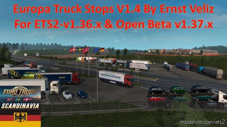 Europa Truck Stop V1.40 [1.36 / 1.37] for Euro Truck Simulator 2