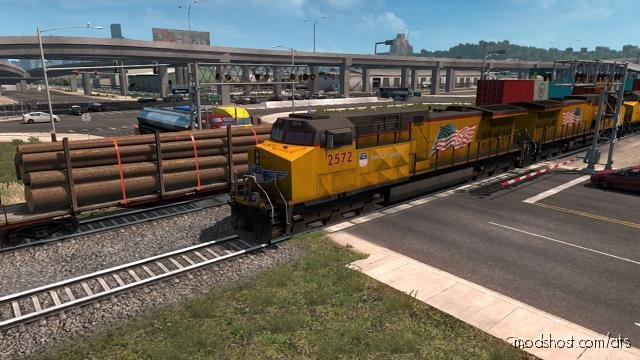 Long Trains Addon For Mod Improved Trains V3.4.1 [1.37] for American Truck Simulator