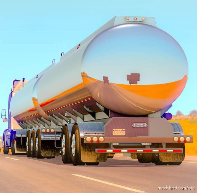 Double Tanker Advanced B-Train Tanker V1.37 for American Truck Simulator