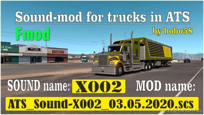 Sound X002 [1.37.X] for American Truck Simulator