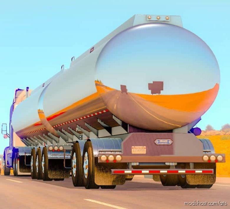 Advanced B-Train Tanker -Updated- [1.37] for American Truck Simulator
