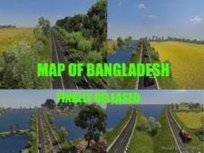 NEW Map Of Bangladesh [1.36] for Euro Truck Simulator 2