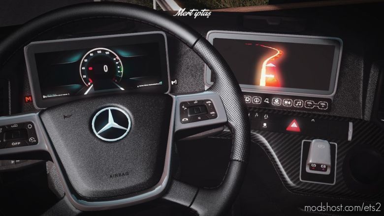 Mercedes Benz Actros MP5 – 2020 Mirrorcam [1.37] for Euro Truck Simulator 2