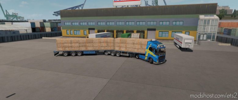 SCS Flatbed B-Double By V1.2 for Euro Truck Simulator 2