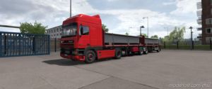 ETS2 Trailer Mod: SCS Flatbed B-Double By V1.2 (Image #4)