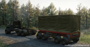 SnowRunner Mod: Offroad Flatbed Special Trailer (Image #2)