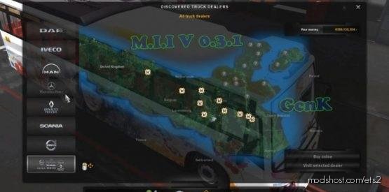 Map M.I.I || Save Game (Profile) V1.30 for Euro Truck Simulator 2