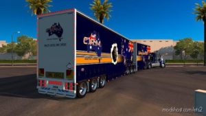 Australian Double-Drop Trailers [1.37] for Euro Truck Simulator 2