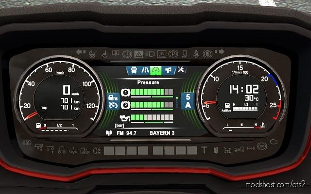 Scania S Dashboard Computer V1.4 for Euro Truck Simulator 2